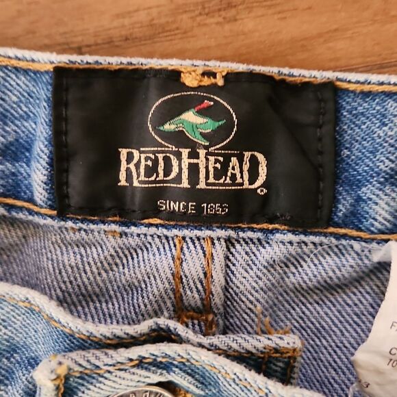 RedHead Bass Pro men's 42x32 blue denim relaxed fit jeans - Picture 2 of 5